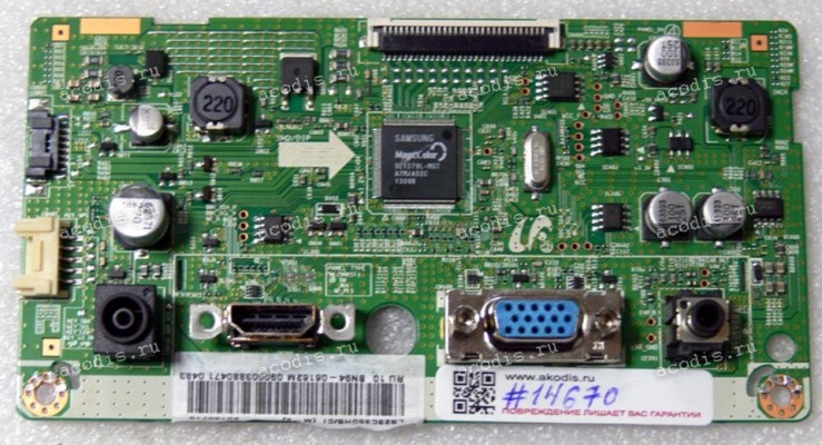 Mainboard Samsung 23,0" 1920x1080 LS23C350HS/CI, S23C350H VER. SS02 (SC570 Mstar_1A1H, BN41-01961A)