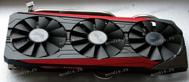 Сист.охл. Asus Graphics card nVidia GTX980TI/CG600P, nVidia STRIX-GTX980TI-DC3-6GD5, nVidia STRIX-GTX980TI-DC3OC-6GD5 (p/n 13070-01010400) 6 pin & 2 pin 3FAN_STRIX FS EF 6P_3K5_KG_NV