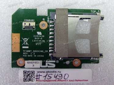 Dock CardReader board Asus TF300T (p/n 90R-OK0GCR10000W) REV: 1.2