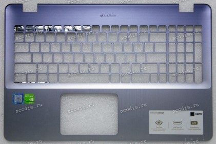 Palmrest Asus X542U металлик синий верх (13N1-26A0711, 13NB0FD2AP0311, 90NB0FD2-R31RU0)