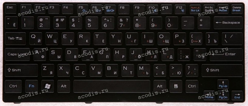 Keyboard Sony VGN-CR11S чёрная матовая (AEGD1700010)
