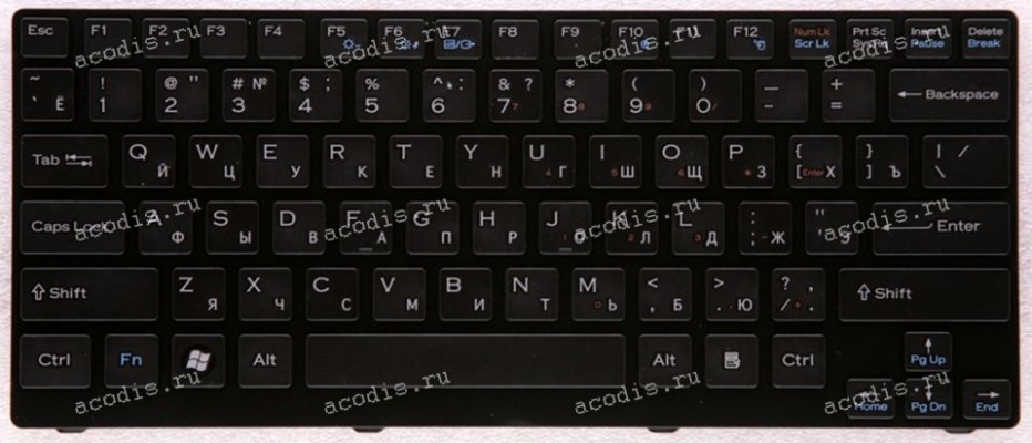 Keyboard Sony VGN-CR11S чёрная матовая (AEGD1700010)