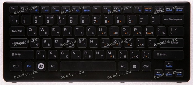 Keyboard Sony VGN-CS31SR чёрная матовая (148096271, AEGD2700010)
