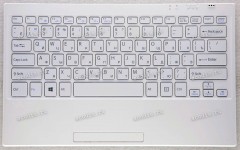 Keyboard Sony SVT1122 Cover Dock белая (A2037005A, 4-480-475-11)+Topcase