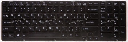 Keyboard Sony SVE17 чёрная матовая (90.4XW07.S0R, 149151211RU)