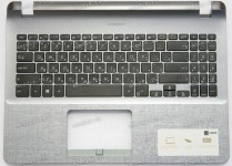 Keyboard Asus X507U, X507M, X507UA-1B серо-серебристый русифицированная (13N1-3XA0911)+Topcase