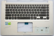 Keyboard Asus S510U, S510UN, S510UQ, S510UA золотистый русифицированная (39XKGTCJN00)+Topcase