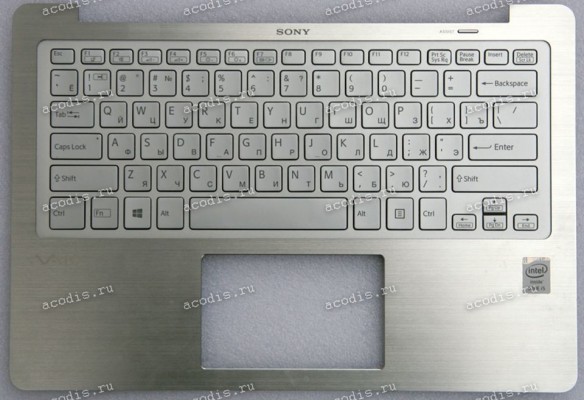 Keyboard Sony SVF13N серебристый металл русифицированный (149267131RU)+Topcase