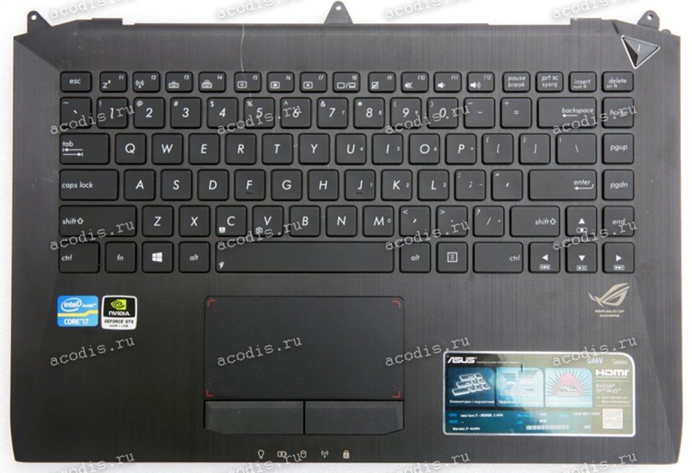 G 46 1. ASUS Keyboard SR-37 Datasheet.
