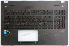 Keyboard Asus G56JK чёрный матовый русифицированный (13NB06D5AM0201) +Topcase