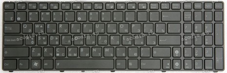 Keyboard Asus G53, G73, VX7, VX7S, VX7Sx чёрная, матовая, русифицированная (04GNV33KRU02)