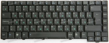 Keyboard Asus F2, F3, F3J, T11 (04GNI11KRU00) чёрная матовая русифицированная