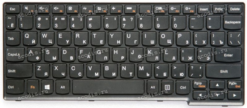 Keyboard Lenovo IdeaPad Yoga 11 чёрная матовая русифицированная (MP-11G23SU-6862, 25204688, 25204718, 25204748)