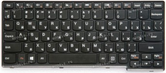 Keyboard Lenovo IdeaPad Yoga 11s, S210T чёрная матовая русифицированная (25210872, 9Z.N9ZST.00R)