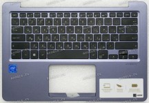 Keyboard Asus E406SA, L406SA серо-синий русифицированная(13NB0HK1AP0401, 13N1-3ZA0101) + Topcase