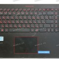 Keyboard Asus N501JW-2B, G501JW чёрный матовый русифицированная (3BBK5TCJN60, 13NB07D3AM0111)+ Topcase