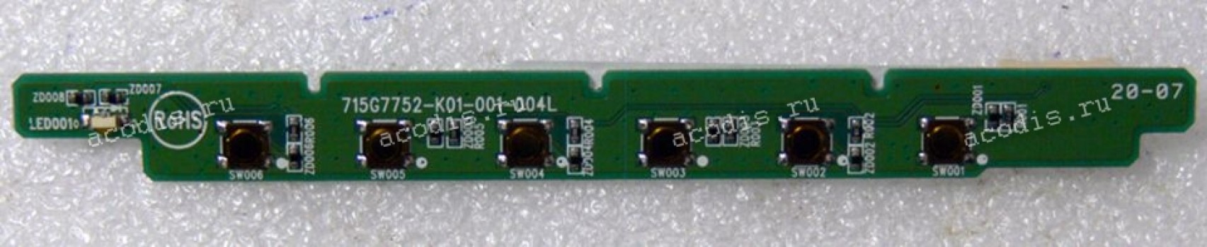 Switchboard Asus LCD Monitor VP228DE, VP229DA, VP229HA (p/n 715G7752-K01-001-004L, 04020-02161800)