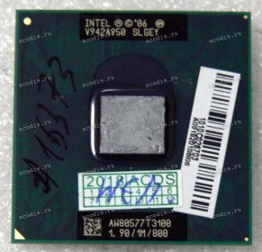 Процессор Socket P (PGA-478) Intel Celeron T3100 (p/n: SLGEY) (1.90GHz=200MHz x 9,5, 1Mb