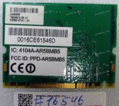 WLAN mini PCI U.FL card Atheros AR5BMB5 802.11 b/g Acer Aspire 5100, 3100 (p/n T60N874 REV.45, T60N874 REV:41LF) Antenna connector U.FL