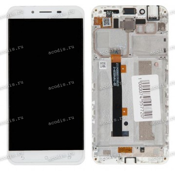5.5 inch ASUS ZC553KL (Zenfone 3 MAX) (LCD+тач) белый с рамкой 1920x1080 LED  разбор / оригинал