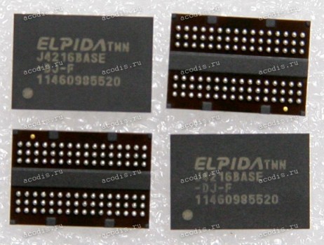 Микросхема ELPIDA ED J4216BASE-DJ-F DDR3 1333 256M*16-1.5 FBGA-96 (Asus p/n: 03G151838010) NEW original