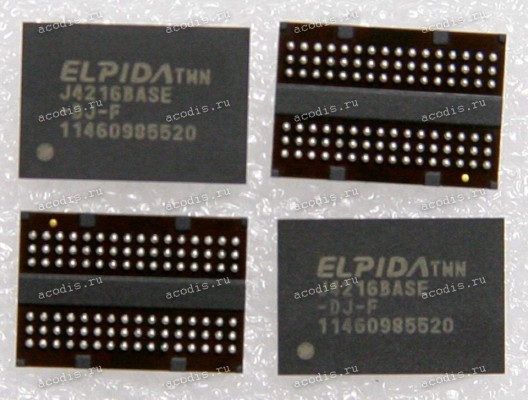 Микросхема Elpida ED J4216BASE-DJ-F DDR3 1333 256M*16-1.5 FBGA-96 (Asus p/n: 03G151838010) NEW original