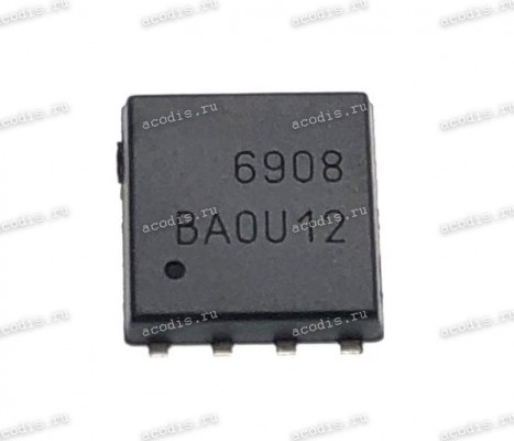 Микросхема Alpha&Omega AON6908, AON6908A N-ch MOSFET 30V 80A DFN5x6A