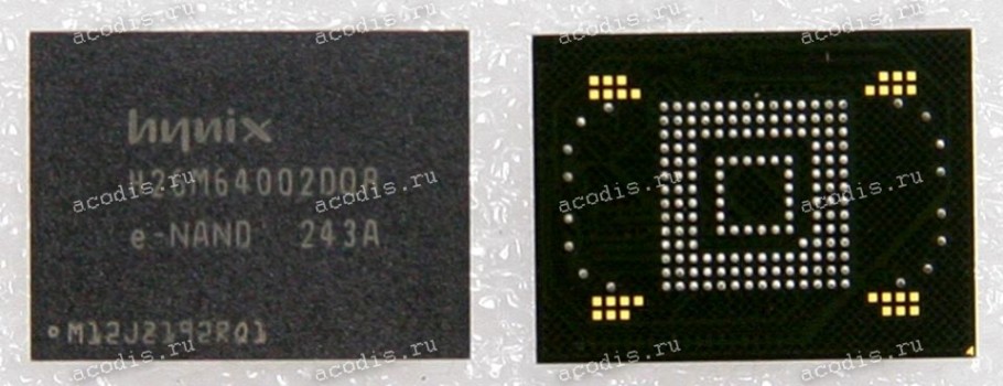 Микросхема SKHynix H26M64002DQR 32GB 64Gb MLCx4 NAND FLASH 12*16-TFBGA169 (Asus p/n: 03100-00021000) eMMC NAND Flash NEW original