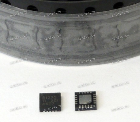 Микросхема Texas Instruments TPS51275, TPS51275RUKR, TPS51275RUKT, TPS51275B, TPS51275BRUKR, TPS51275BRUKT, TPS51275C, TPS51275CRUKR, TPS51275CRUKT, HPA02239RUKR PWM CONTROLLER = TPS51275 (Asus p/n: 06095-01010000) NEW original
