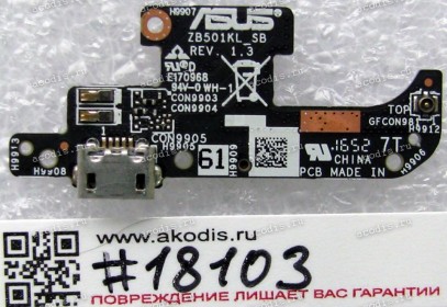 Sub board Asus ZenFone Live ZB501KL (A007) (p/n 90AK0070-R10010)