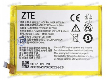 АКБ ZTE Blade V8 (3,87v 2730mAh) Li3927T44P8h786035, ориг