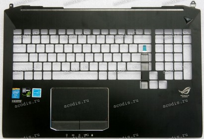 Palmrest Asus G750JM чёрный (13N0-QVA0101, 13NB04J1AM0101)