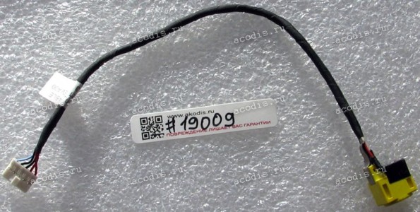 DC Jack Lenovo Essential B590, IdeaPad V580, V580A, V580C (p/n 50.4TE08.021) + cable 195 mm + 5 pin REV: A00 DC Jack Lenovo Essential B590, IdeaPad V580, V580A, V580C (p/n 50.4TE08.021) + cable 195 mm + 5 pin REV: A00