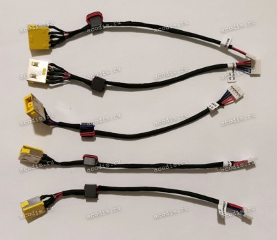 DC Jack Lenovo IdeaPad G400s, G405s, G500S, G505S, G510S, Z501, Z505 (DC30100PE00) (прямоугольный) + cable 145 mm + 5 pin