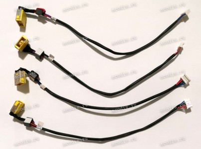 DC Jack Lenovo IdeaPad G400, G405, G490, G500, G505, G510 (DC30100OW00) (прямоугольный) + cable 205 mm + 5 pin