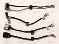 DC Jack Lenovo IdeaPad G50-30, G50-40, G50-45, G50-50, G50-70, G50-80 (DC30100LD00, DC30100LG00, DC30100LE00, FRU 90205112) (прямоугольный) + cable 140 mm + 5 pin
