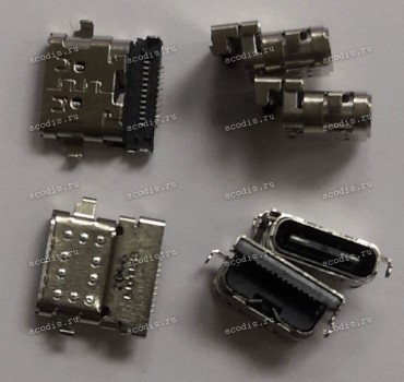 Micro USB 3.1 Type С jack female (гнездо, мама) (USB-CM micro) USB-C 24 pin Lenovo ThinkPad L13, T480, T480S, T490, T495, X280, X390, X395, X1 Carbon Gen.6 - Ver. 2  !!!Сверяйте по фото!!!