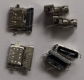 Micro USB 3.1 Type С jack female (гнездо, мама) (USB-CM micro) USB-C 24 pin Lenovo ThinkPad L13, T480, T480S, T490, T495, X280, X390, X395, X1 Carbon Gen.6 - Ver. 2  !!!Сверяйте по фото!!!