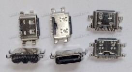 Micro USB 3.1 Type С jack female (гнездо, мама) (USB-CM micro) USB-C 24 pin SMD Digma TS8227PL SP14714 12 pin + (4+4корпус) pin ground (#19176) Power Socket Jack Connector
