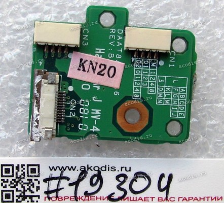 Power Button board HP Pavilion dv6000, dv6500, dv6700 (p/n DAAT8ATH8B6, 33AT8880017, 33AT8BB0017) REV B