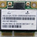 WLAN Half Mini PCI-E U.FL AzureWave AW-NE186H 802.11b/g BT4.0 (Asus p/n 0C001-00050000) Antenna connector U.FL