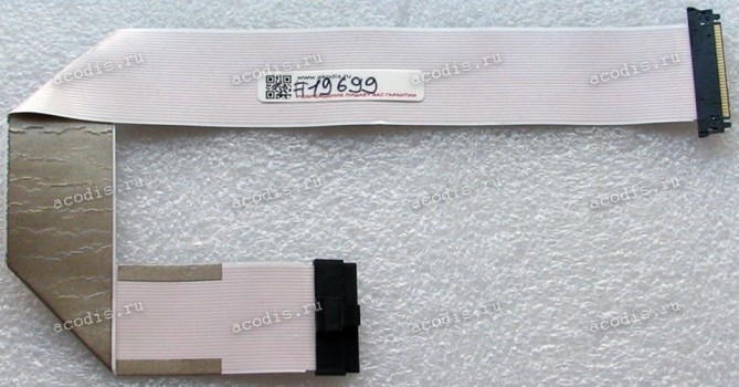 LCD LVDS FFC шлейф мониторный обратный 30 pin, шаг 1.0 mm, длина 350 mm Lenovo L24e-20, с замками с двух сторон