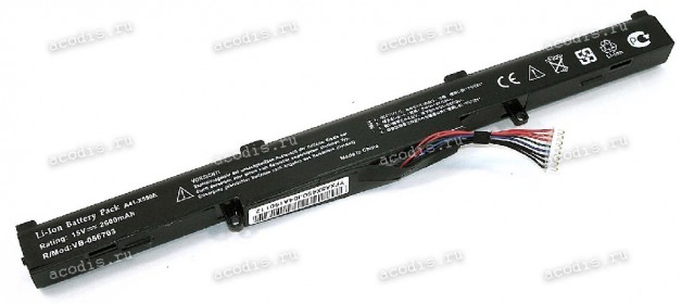 АКБ Asus X450J (14,4V 2500mAh 37Wh Prod. A41-X550E) new