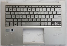 Keyboard Asus UX31E серебристый металлик русифицированная, тёмная рамка (13GN8N1AM030-1, 13N0-LYA0301)+ Topcase