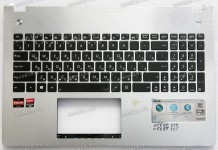 Keyboard Asus N56DP, N56DY серебристая русифицированная (13GN9J1AM011)+ Topcase
