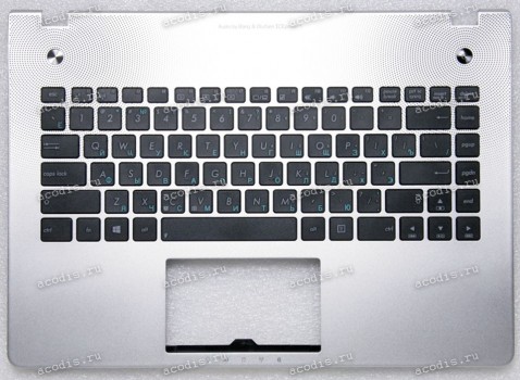 Keyboard Asus N46JV серебристая русифицированная (13GN8H1AM031-1) + Topcase