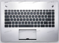 Keyboard Asus N46JV серебристая русифицированная (13GN8H1AM031-1) + Topcase
