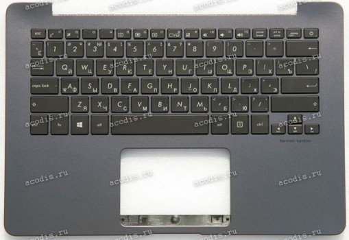 Keyboard Asus UX430UA-1A тёмно-серый матовый русифицированная (90NB0EC1-R30RU0)+ Topcase