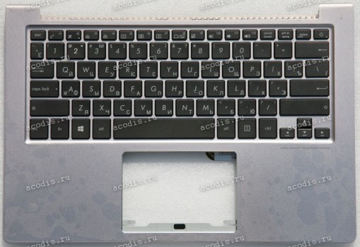 Keyboard Asus UX303L, UX303LA, UX303LB, UX303LN, UX303U, UX303UA-1B, UX303UB  серебристая русифицированная (90NB08V3-R31RU0)+ Topcase