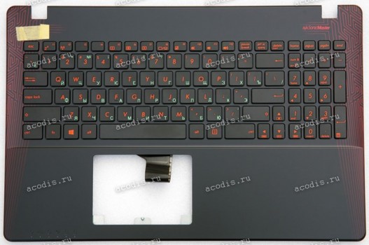 Keyboard Asus X550VX-3J чёрный русифицированная (90NB0BBJ-R31RU1)+ Topcase